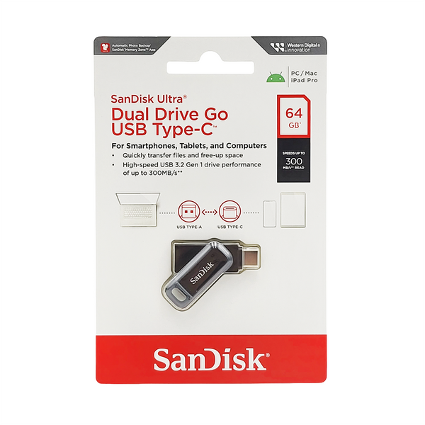 SanDisk Ultra Dual Drive Go USB Type-C - 64 GB